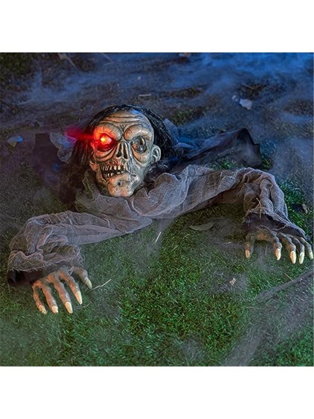 Halloween Decorations Outdoor Zombie Groundbreaker with Decayed Face and